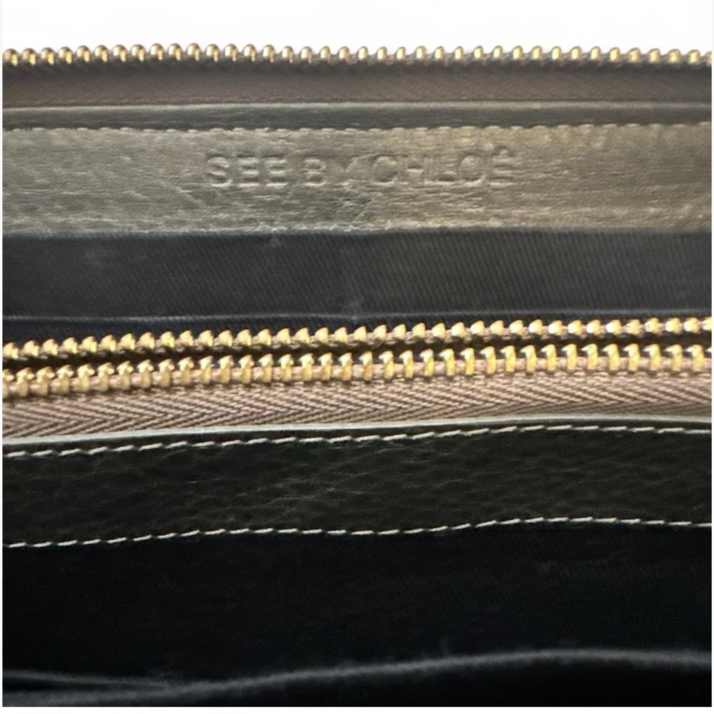See By Chloé Gold Leather Wallet - Picture 4 of 9
